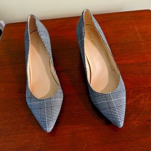 Nine west plaid pumps